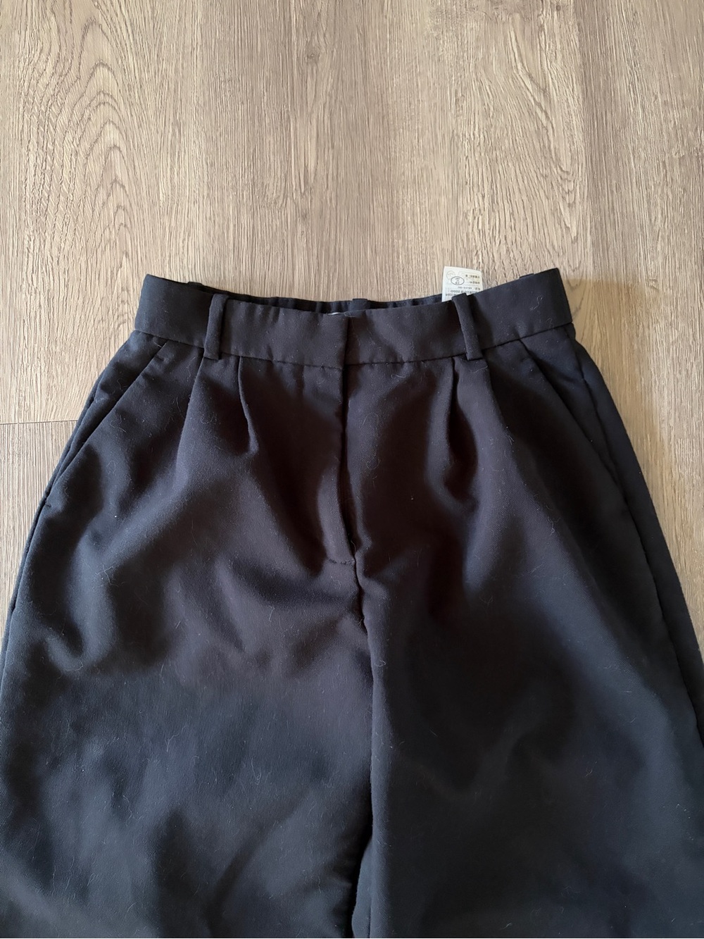 Abercrombie & Fitch Black Curve Love Wide-Leg Sloane Trousers - Picture 4 of 6